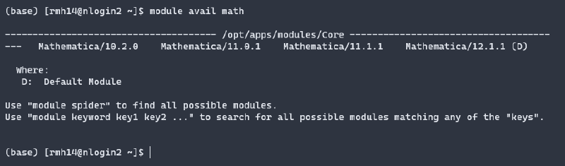 module avail math